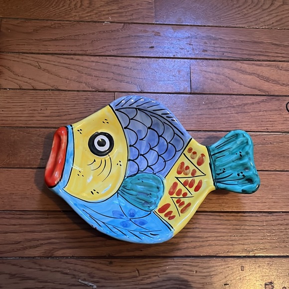 Vintage Vietri Made in Italy Hand Painted Fish Plates/Bowls - Picture 12 of 16